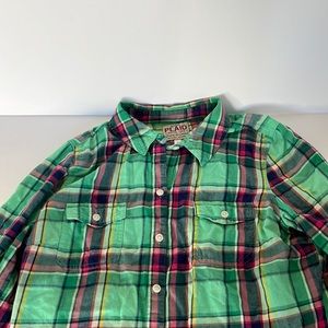 Plaid flannel top
